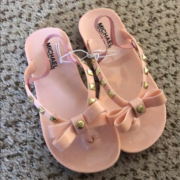 michael kors kids flip flops